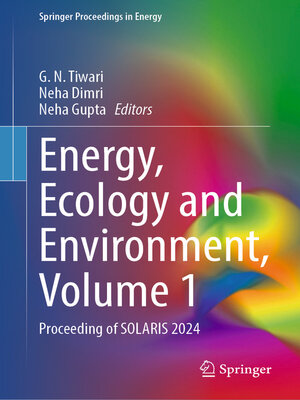 cover image of Energy, Ecology and Environment, Volume 1